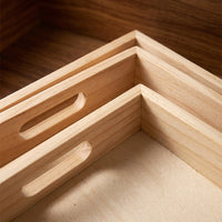 Creative Wooden Rectangular Serving Tray for Fruit, Tea, and Home Storage