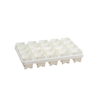 Mini Square Succulent Pots with Trays, Thickened Plastic Small Planters for Indoor Plants