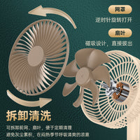 Kassidoff USB Rechargeable Oscillating Desk Fan with Long Battery Life