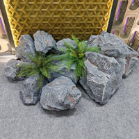 Artificial PU Foam Rockery Stones for Garden & Home Decor, Realistic Landscape Ornament