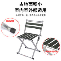 Portable Folding Fishing Stool with Backrest, Thickened Outdoor Camping Chair