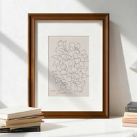 Solid Wood Picture Frame for Wall Mounting, Poster and Puzzle Display with Mat Board