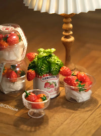 Miniature Fruit Box & Potted Plant Dollhouse Accessories for Blythe Dolls