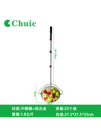 Chuic Tennis Ball Collector, Rolling Picker Upper, Portable Telescopic Ball Retriever for Quick Collection