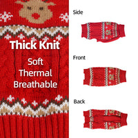 Christmas Bear Biscuit Pet Sweater Jacquard Knitwear for Dogs