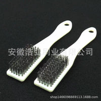 Stainless Steel Wire Brush with Plastic Handle for Cleaning, Rust Removal, and Polishing