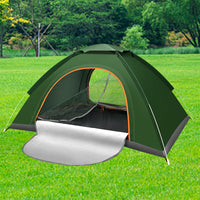 Automatic Pop-Up Camping Tent for 3-4 People, Portable Beach Shelter, Instant Setup