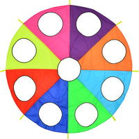 Rainbow Parachute for Kids' Outdoor Group Play and Sensory Training