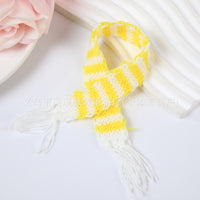 Mini Knitted Doll Scarf for DIY Craft and Decoration