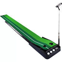 Indoor Golf Putting Green Practice Mat with Putter Set for Home Office