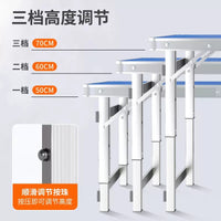 Portable Aluminum Folding Camping Table with 4 Stools for Outdoor & Indoor Use