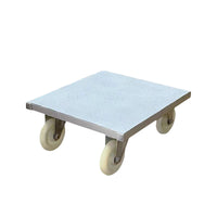 Heavy-Duty Flat Dolly with Guardrail for Moving Pots and Furniture, 4-Wheel Multi-Functional Mover