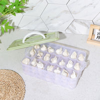 Multi-layer Dumpling Storage Container with Lid for Freezer