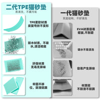 Cat Litter Mat, Anti-Tracking, Spill-Proof, Easy Clean, Large Interlocking Pet Mat for Litter Boxes