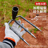 Durable Steel Rake for Gardening and Farming - Multi-purpose Hand Tool for Soil Cultivation and Harvesting