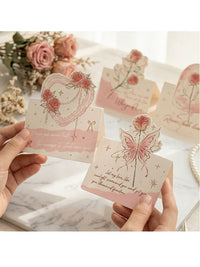 French Rose Irregular Greeting Cards for Valentine's Day, Weddings, and Special Occasions