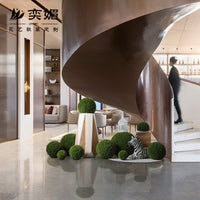 Artificial Moss Ball Plant Decor for Indoor Landscape, Staircase, Window Display