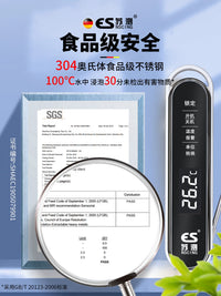 German Suce Waterproof Magnetic Charging Outdoor High-Precision Water Thermometer with Probe