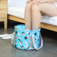 Portable Foldable Foot Bath Basin for Travel and Home Use, Insulated Leg Soaking Tub