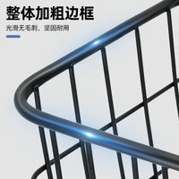 Electric Bicycle Basket with Lid, Large Capacity Pet Carrier and Shopping Basket