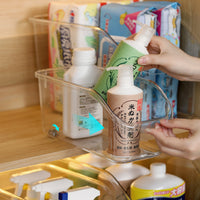 Kitchen Cabinet Organizer Bin with Wheels for Pots, Lids, and Utensils