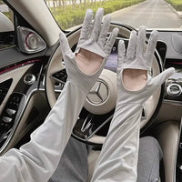 Unisex Breathable Ice Silk Arm Sleeves for Sun Protection, Cycling, Driving, and Summer Outdoor Activities