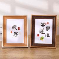 Minimalist Wooden Photo Frame for Tabletop or Wall Mounting, 6-inch to A4 Sizes