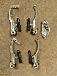 Mountain Bike V-Brake Caliper Set - Aluminum Alloy Front & Rear Brakes for Cycling
