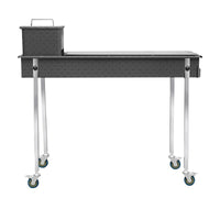 Portable Charcoal Grill for Home Outdoor BBQ, Commercial Folding Barbecue Rack for Patio and Stall Use