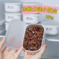 Rice Portion Control Container Food Grade Microwave Freezer Safe Meal Prep Box