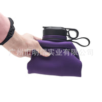 Creative Foldable 2.2L Sports Water Bottle with Straw Lid for Gym and Outdoor Use