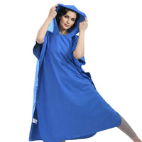 Microfiber Quick-Dry Hooded Poncho Towel for Adults, Beach & Swim
