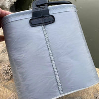 Portable Foldable Fishing Bucket with Rope, EVA Live Fish Container, Thickened Bottom, Handheld Water Bucket for Car