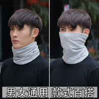 Unisex Fleece Lined Neck Warmer Beanie Scarf Set for Winter