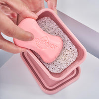 Silicone Travel Soap Dish with Drain Layer, Leakproof Portable Soap Holder for Bathroom Gym
