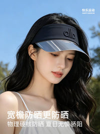 UV Protection Sun Visor for Women, Breathable Outdoor Sports Tennis & Running Hat