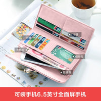 Fashion Long Wallet for Women, Korean Style Large Capacity Clutch Purse
