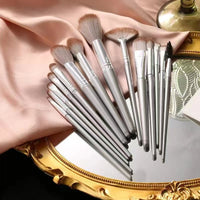 14-Piece Professional Makeup Brush Set with Blush, Eye, and Face Brushes
