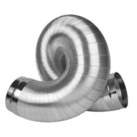 Thickened Aluminum Range Hood Exhaust Duct with Steel Head for Kitchen Ventilation