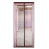 Magnetic Screen Door with Full-Length Magnets, Punch-Free Self-Adhesive Mesh Curtain for Summer