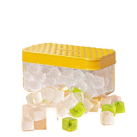 Press-Type Ice Cube Mold with Lid, Food-Grade Ice Tray for Homemade Ice Cubes, Refrigerator Freezer
