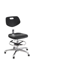 Anti-Static PU Foam Lab Chair with Adjustable Backrest and Height for Workshops and Cleanrooms