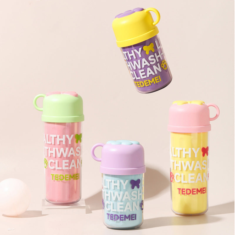 Portable 3-in-1 Travel Toothbrush Holder and Mouthwash Cup Set for Kids and Adults