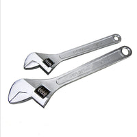Adjustable Wrench, Chrome Plated, Hardened Steel, 6-15 inch