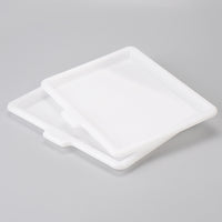 PP Plastic Rectangular Serving Tray for Food and Drinks, Durable Fast Food and Hotel Tray