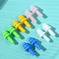 Christmas Tree Shaped Silicone Earplugs for Swimming, Noise Reduction, Sleep, Work, and Study