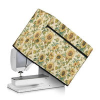 Sunflower Print Flannel Sewing Machine Dust Cover