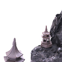 New Chinese Style Ceramic Pagoda Pavilion for Fish Tank Aquascaping Decoration