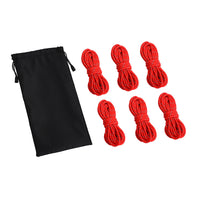 Reflective Guy Line Rope Kit with Tensioners and Storage Bag for Camping Tents