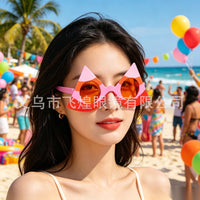 Hawaiian Watermelon Party Glasses Multi-color Fun Novelty Halloween Eyewear